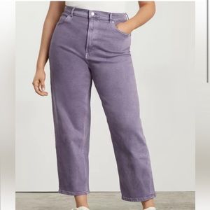EVERLANE Light Purple The Way-High® Jean - Straight Leg High Rise Cropped - 27